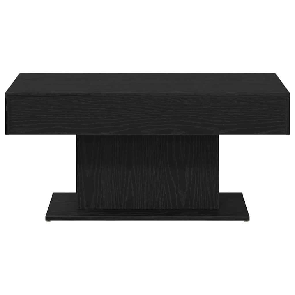 vidaXL Coffee Table Black Oak 96 x 50 x 45 cm Engineered Wood 6