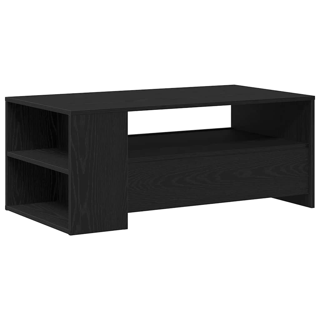 vidaXL Coffee Table Black Oak 102 x 55 x 43.5 cm Engineered Wood 6