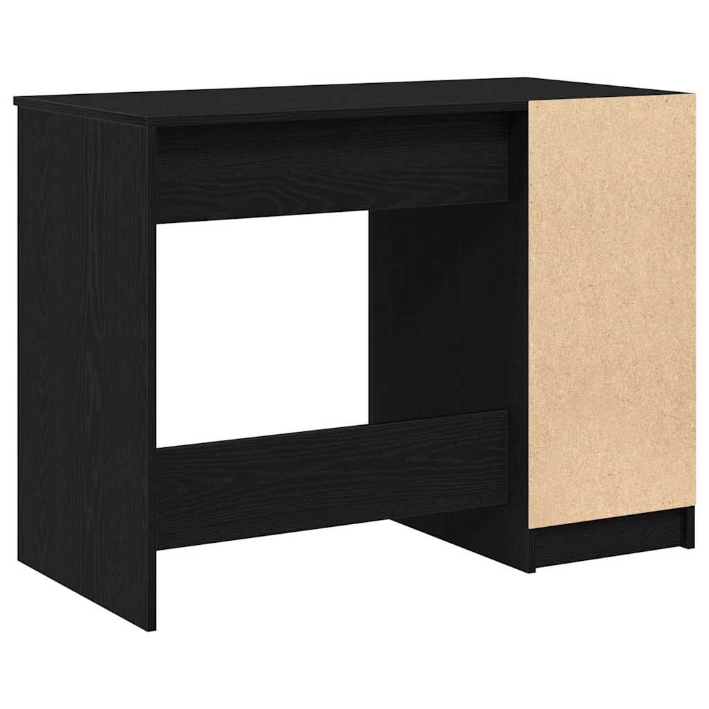 vidaXL Desk Black Oak Engineered Wood 100 x 50 x 75 cm 6
