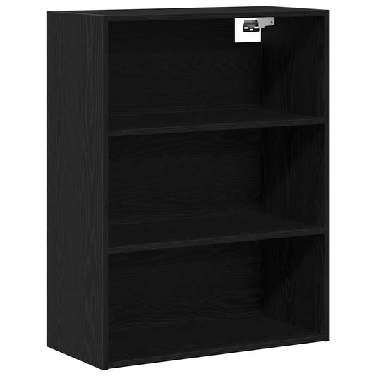vidaXL Hanging Wall Cabinet Black Oak 69.5 x 32.5 x 90 cm 2