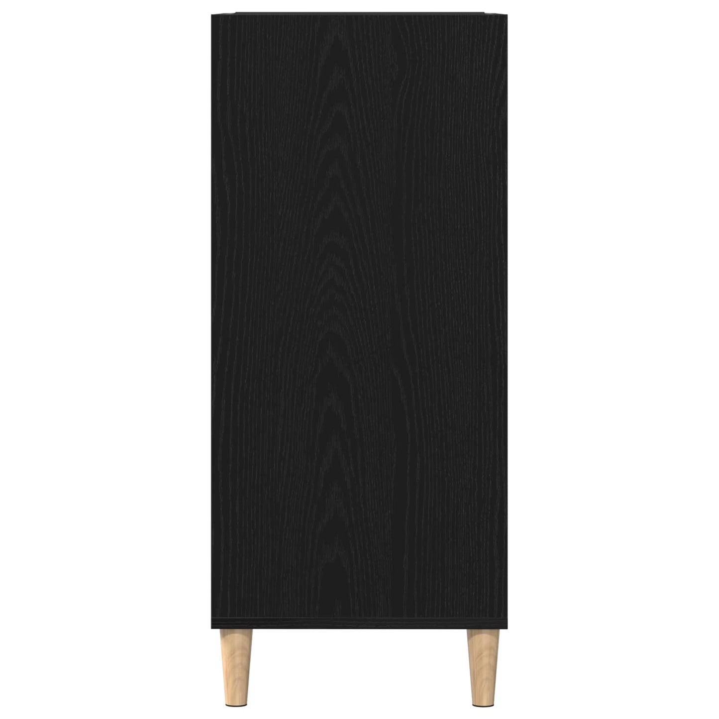 vidaXL Record Cabinet Black Oak 84.5 x 38 x 89 cm Engineered Wood 6