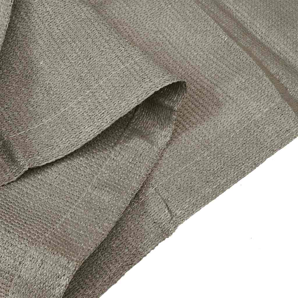vidaXL Tent Carpet Folding Manual Light Grey 600 x 400 cm Polyethylene 6