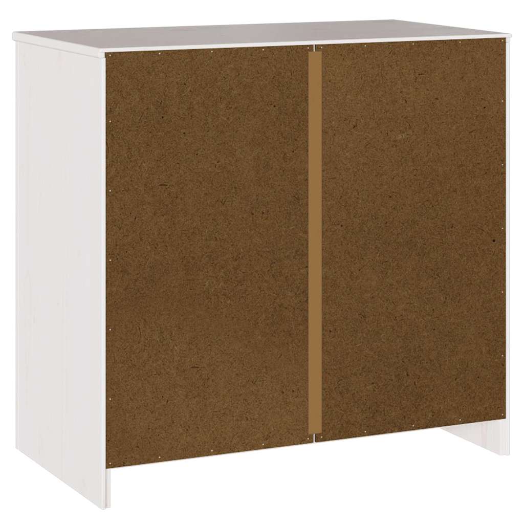 vidaXL Sideboard Drammen White 79 x 43 x 75.5 cm Solid Pine wood 6