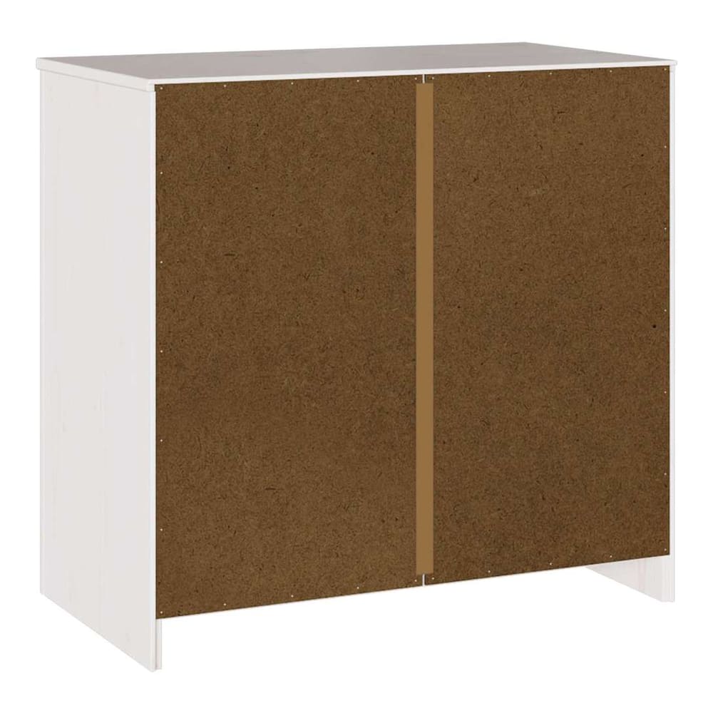 Sideboard Drammen 79 x 43 x 75.5 cm Solid Pine wood White