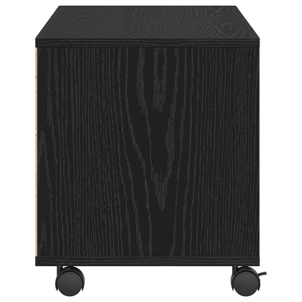 vidaXL TV Cabinet 90 x 35 x 40.5 cm Black Engineered wood 6