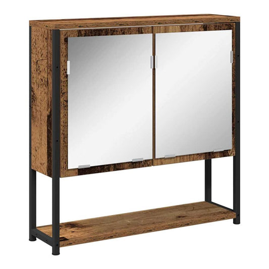 Mirror Cabinet 60 x 16 x 60 cm Engineered Wood Old wood