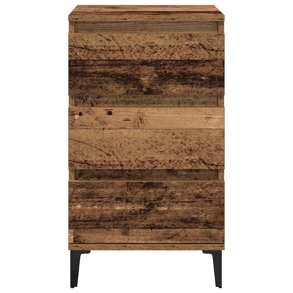 vidaXL Bedside Cabinet Old Wood 45 x 35 x 44 cm Engineered Wood 6