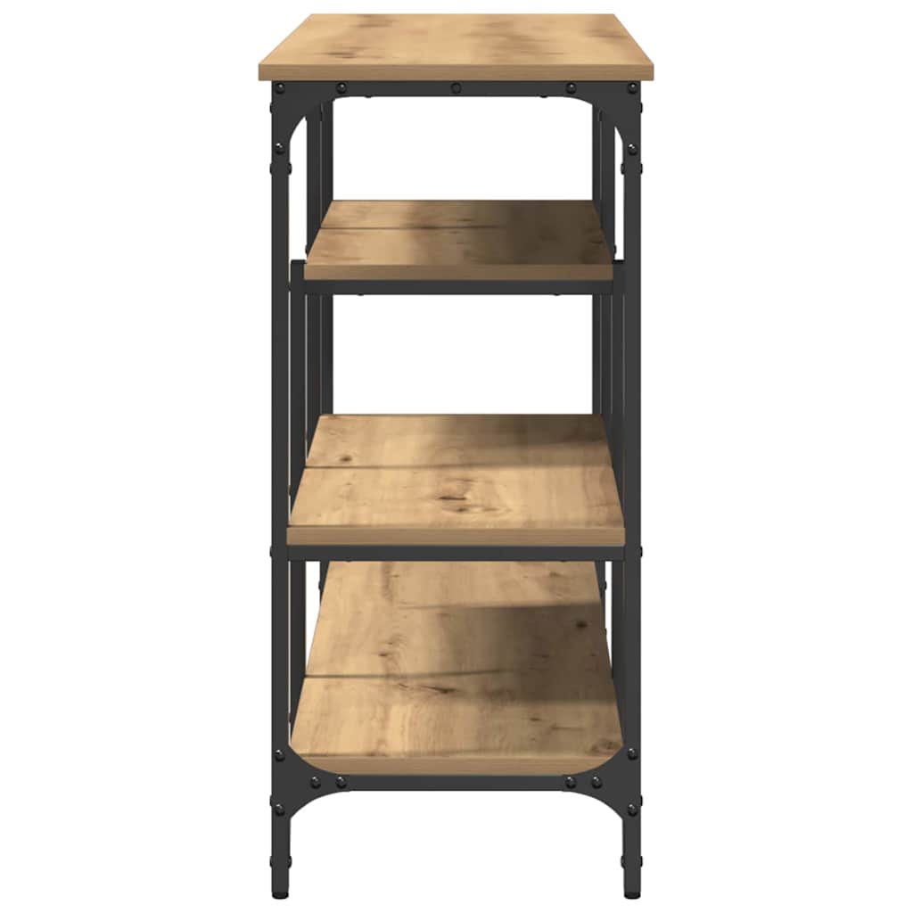 vidaXL Console Table Artisan oak 100 x 35 x 75 cm 6