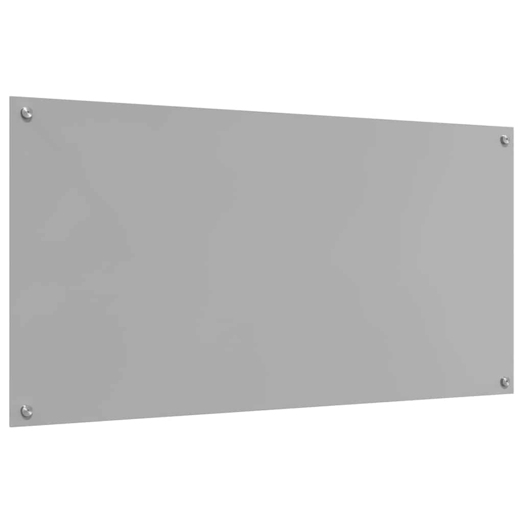 vidaXL Kitchen Backsplash Light Grey 120 x 60 cm Tempered Glass 6