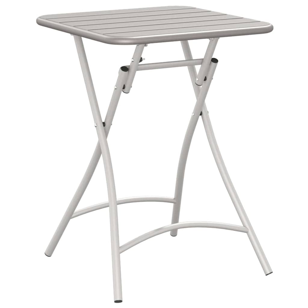 vidaXL Bistro Table Beige 55 x 55 x 72.5 cm Powder-coated Steel 6