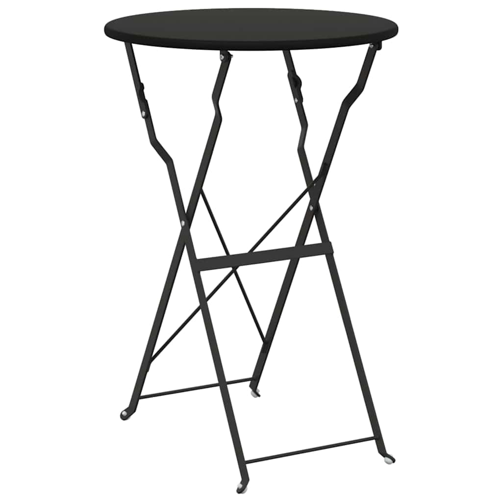 vidaXL Folding Bistro Set 3 pcs Anthracite Steel 6