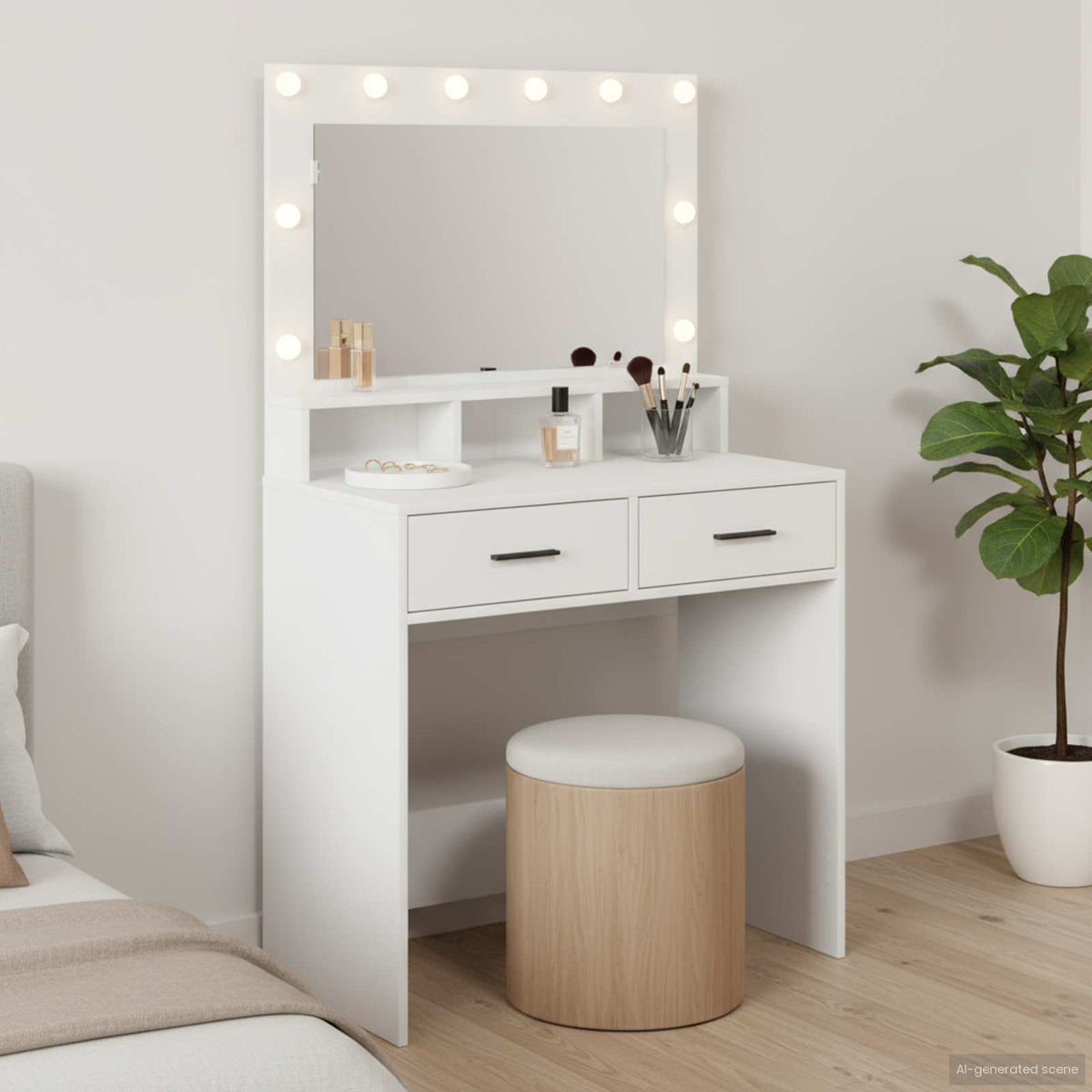vidaXL Dressing Table Engineered Wood