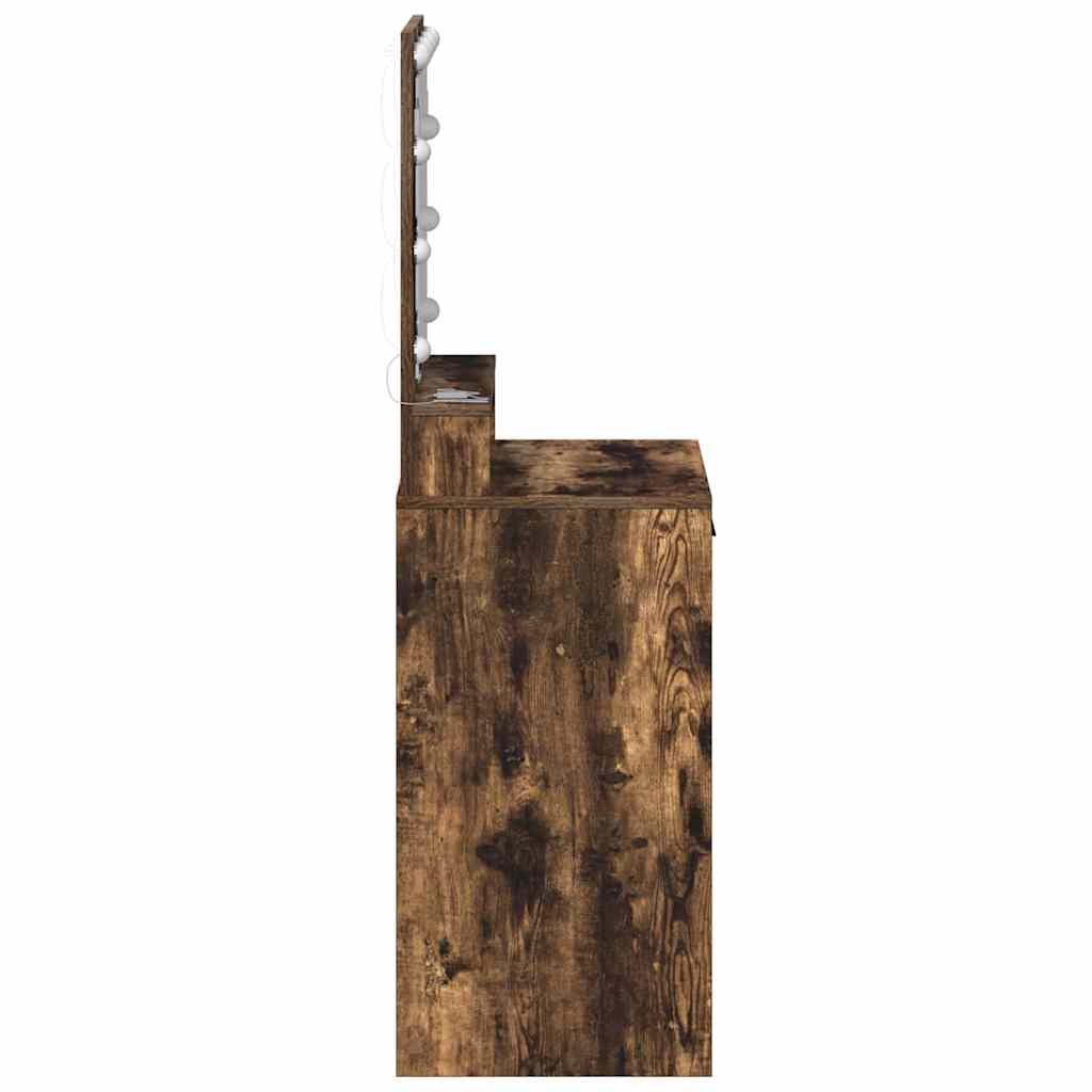 vidaXL Dressing Table Smoked Oak 50 x 41 x 135 cm Engineered Wood 6