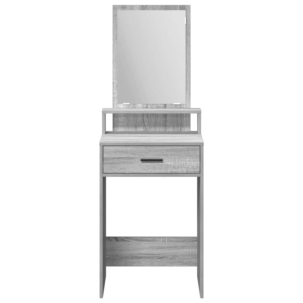 vidaXL Dressing Table Grey Sonoma 50 x 41 x 140 cm Engineered Wood 6