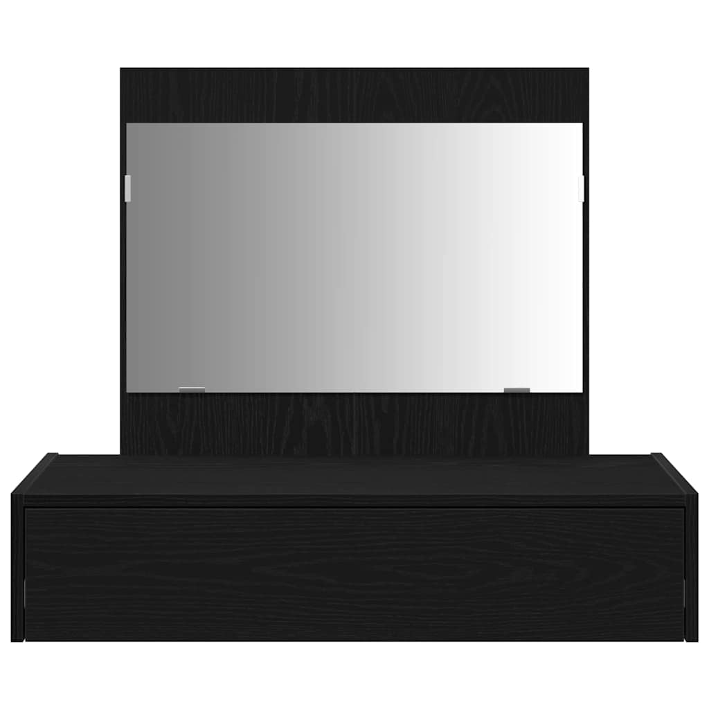 vidaXL Dressing Table Black 83 x 40 x 70 cm Engineered Wood 6