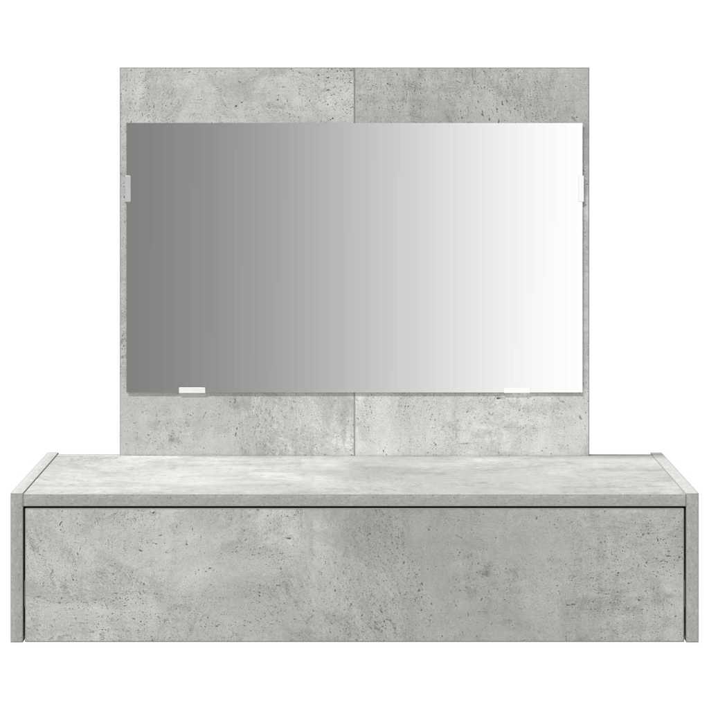 vidaXL Dressing Table Grey 83 x 40 x 70 cm Engineered Wood 6