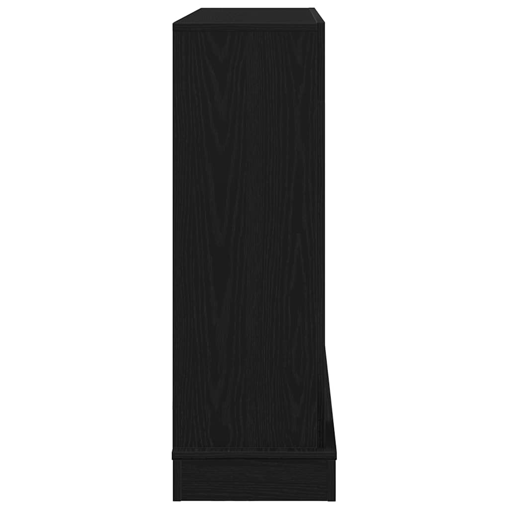 vidaXL Fireplace Surround Black Oak 100x30x87.5 cm Engineered Wood 6