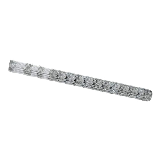 Field Fence Silver Length 25 m Height 1.6 m 15 x 20/15/10 cm