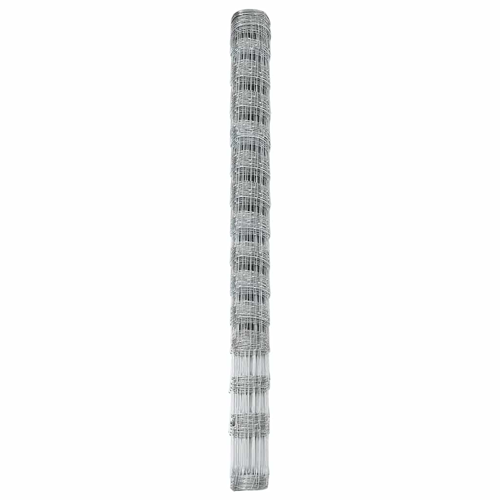 vidaXL Field Fence Silver 6