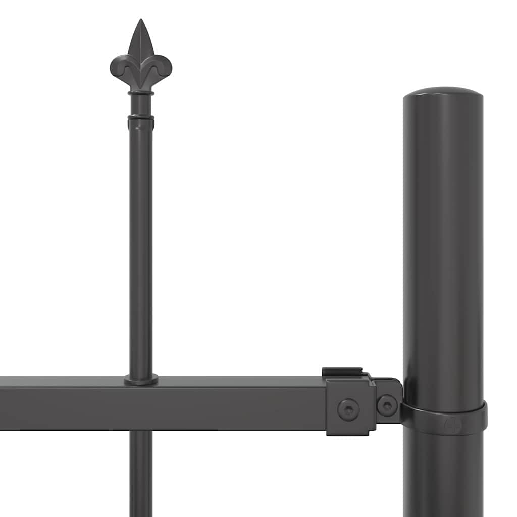 vidaXL Garden Fence WOERDEN 1.7 x 1.2 m Powder-coated Steel Grey 6