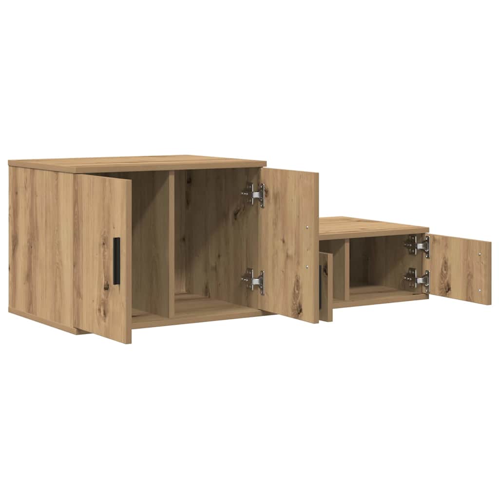 vidaXL Storage Cabinet 2 pcs Artisan Oak 103 x 41 x 40 cm 6