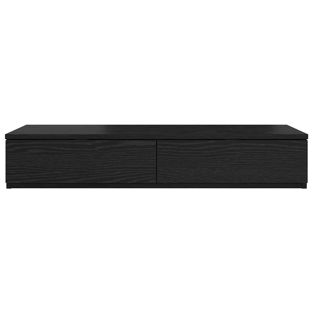 vidaXL Bed Drawers Black Oak 90 x 36.5 x 16.5 cm Engineered Wood 6