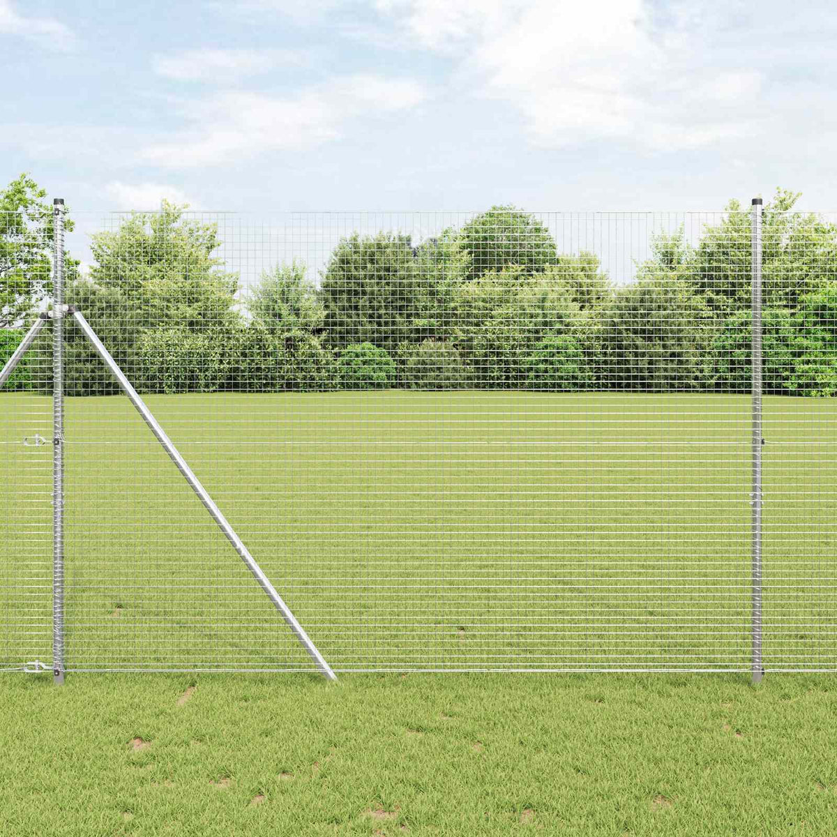 vidaXL Chicken Wire Fence Galvanised Steel Silver Length 25 mm 10 x 0.4 m – 50 x 0.5 m