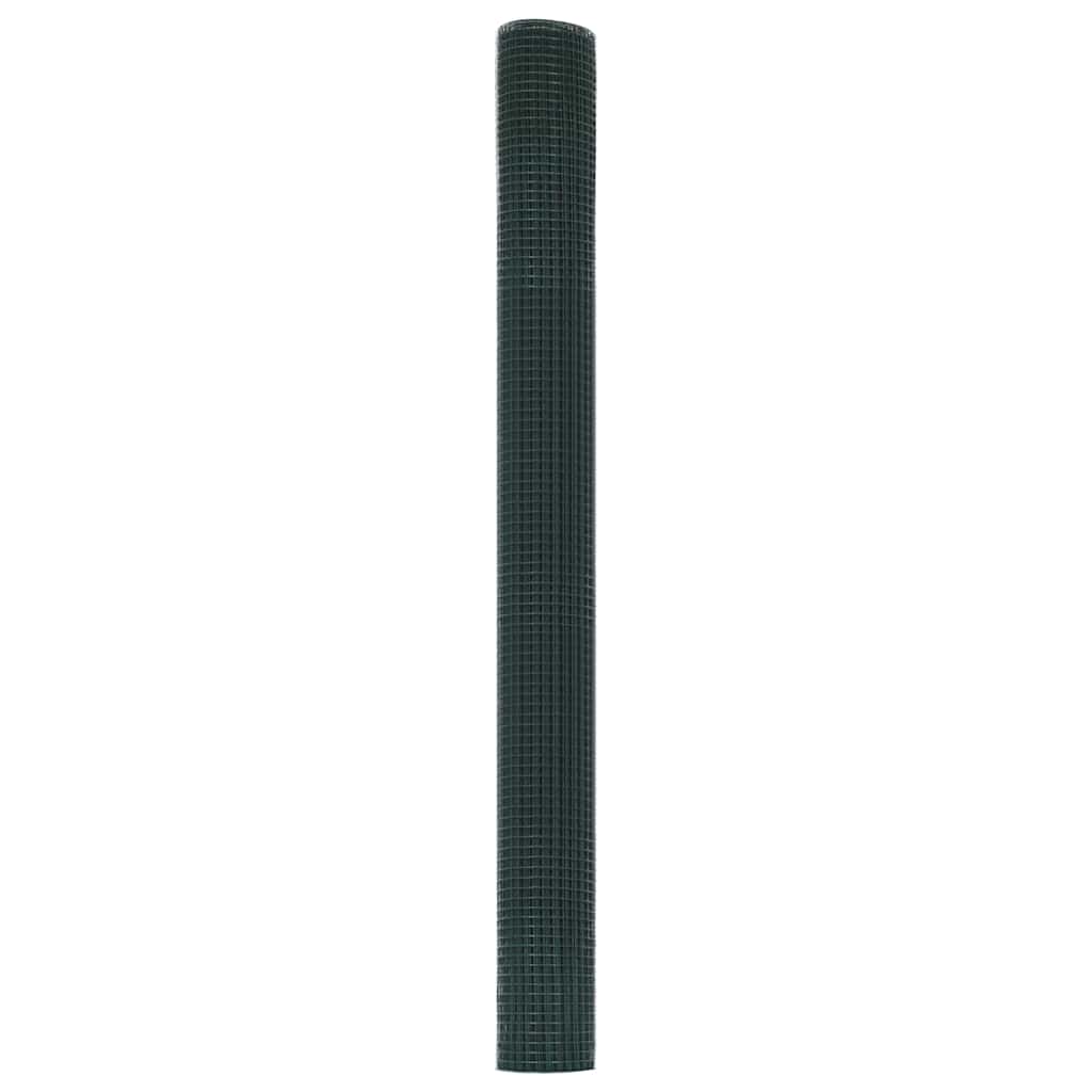 vidaXL Welded Wire Fence 2500 x 150 cm Green 6