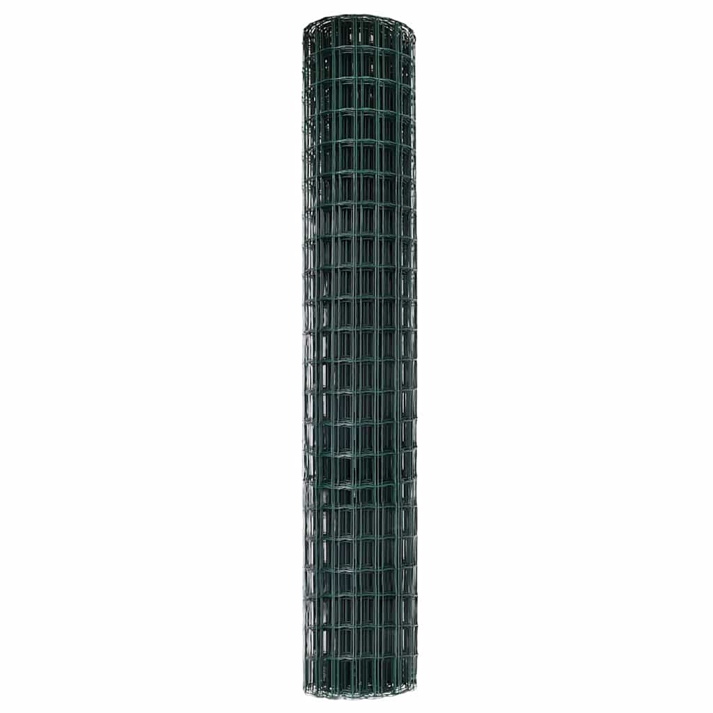 vidaXL Euro Fence 1.6 x 10 m PVC-coated iron Green 6