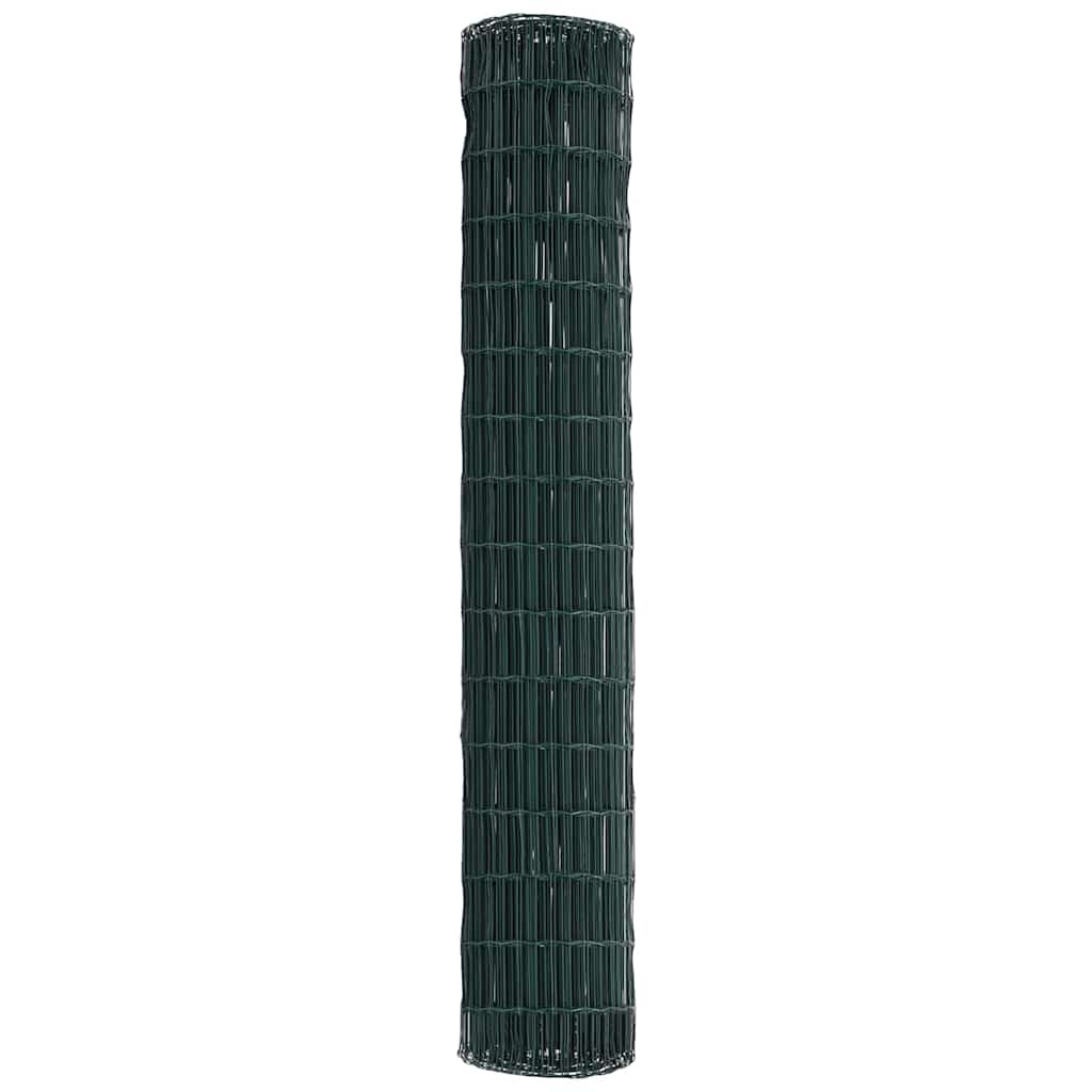 vidaXL Euro Fence 1.6 x 10 m PVC-coated iron Green 6