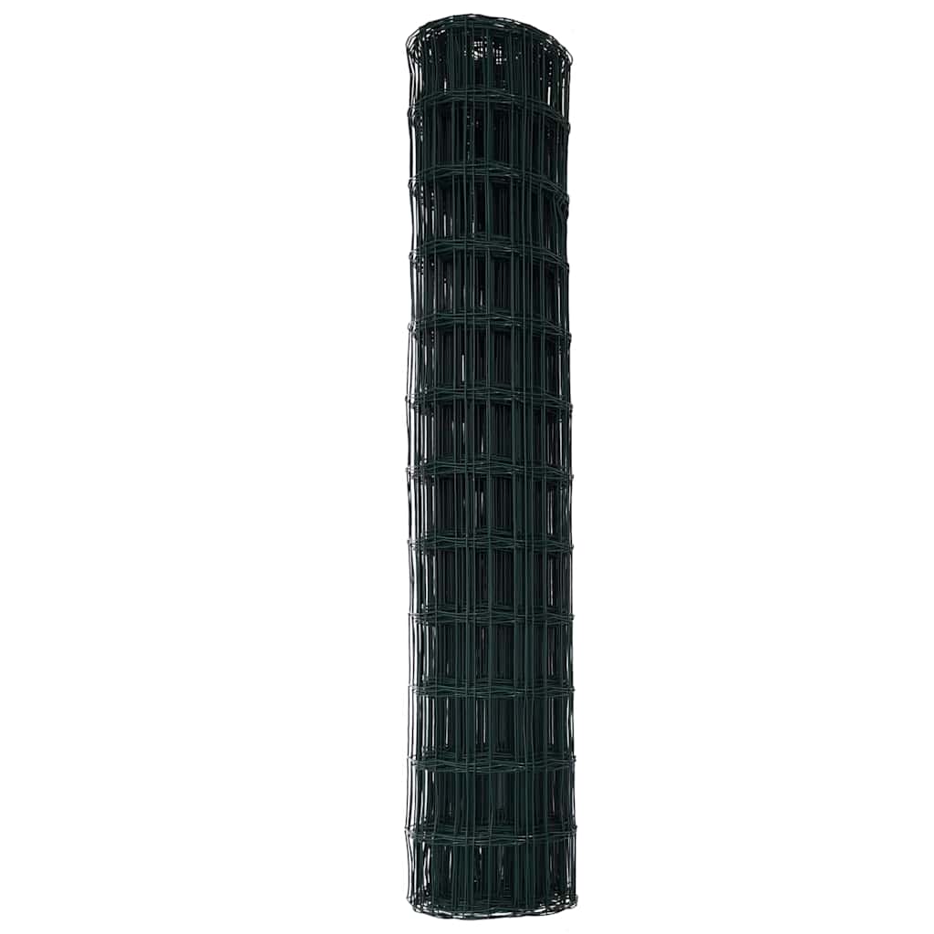 vidaXL Euro Fence 1.2 x 25 m PVC-coated iron Green 6