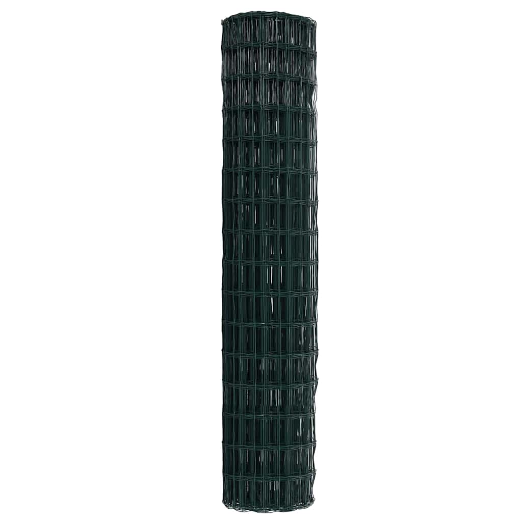 vidaXL Euro Fence 1.6 x 10 m PVC-coated iron Green 6