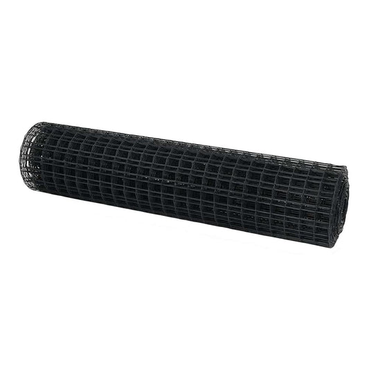 Euro Fence 1 x 10 m PVC-coated iron Grey Length 10 m Mesh size 50 x 50 mm 1.4 m