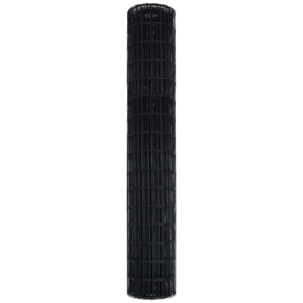 vidaXL Euro Fence 1.6 x 10 m PVC-coated iron Grey 6