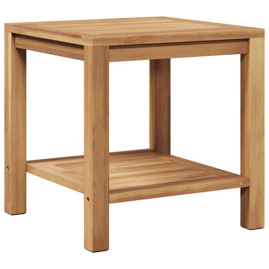 vidaXL Coffee Table with Storage Brown 45 x 45 x 45 cm Solid Teak Wood 2