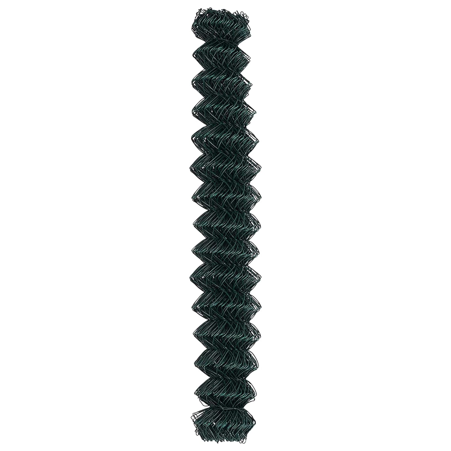 vidaXL Chain Link Fence 10 x 1.5 m Steel Green 6