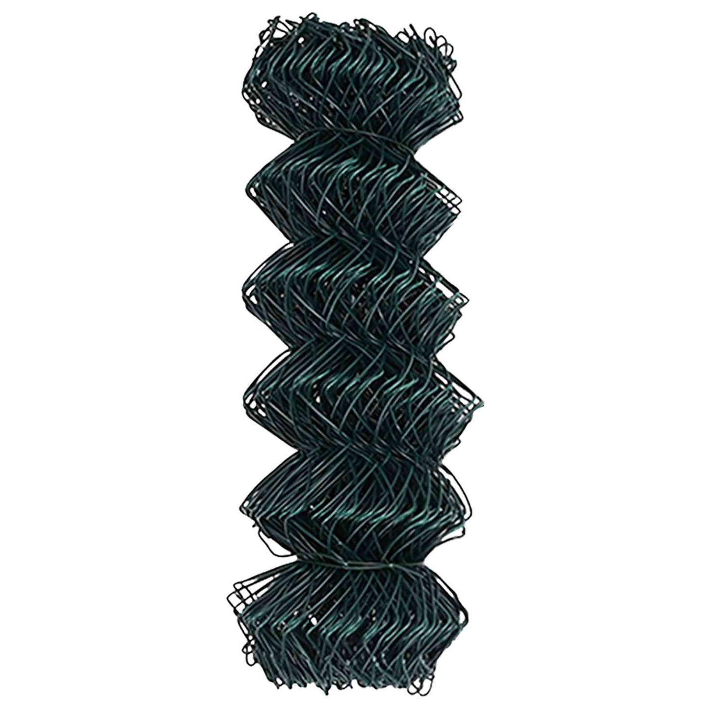 vidaXL Chain Link Fence 25 x 0.8 m Steel Green 6