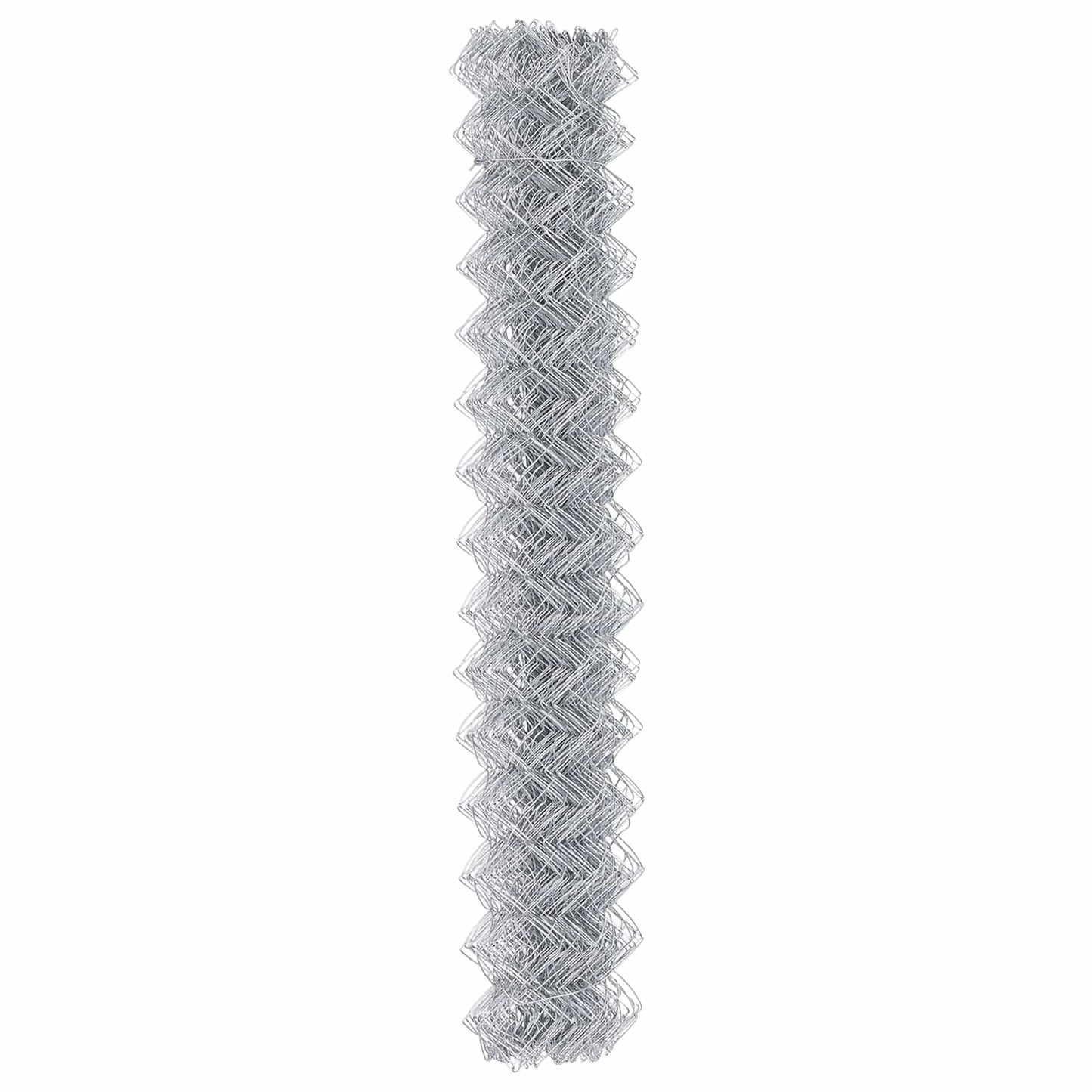 vidaXL Chain Link Fence 10 x 1.6 m Galvanised steel Silver 6