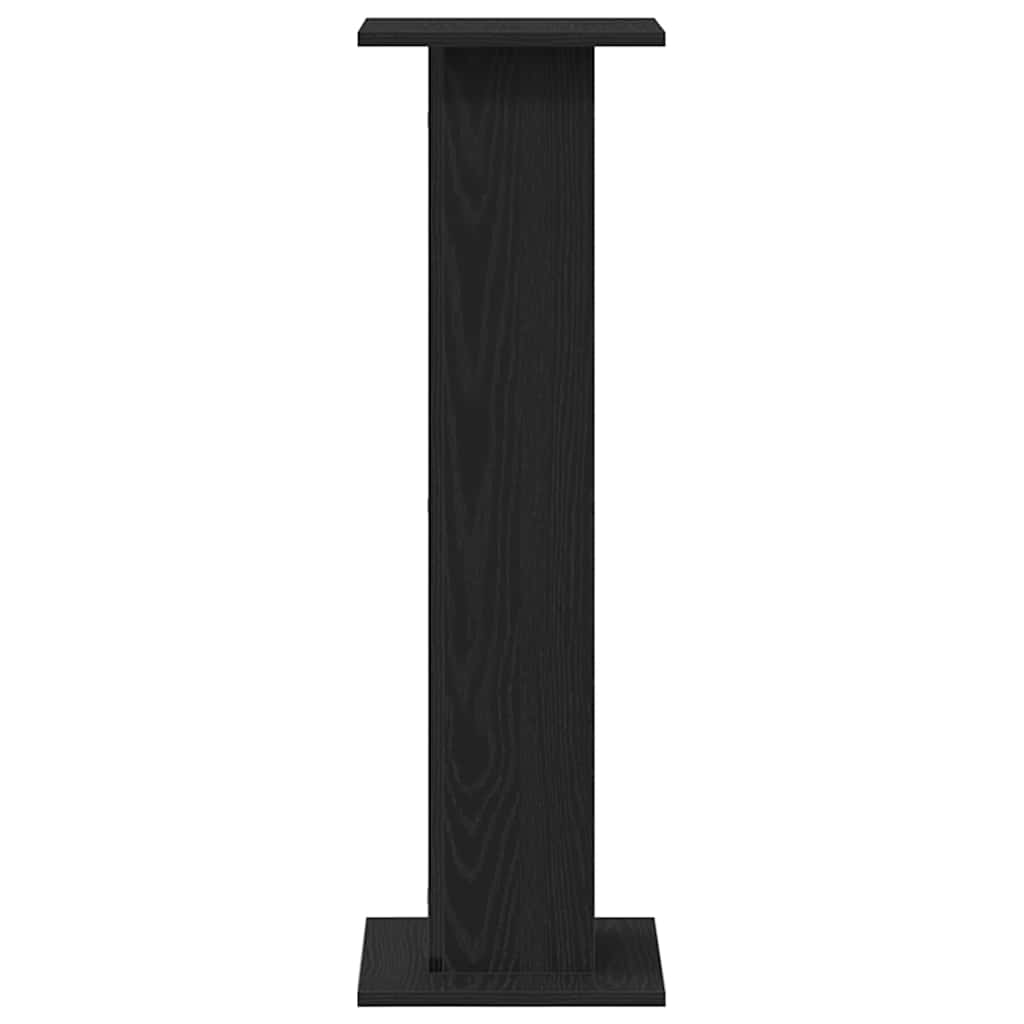 vidaXL Plant Stand 2 pcs Black Oak 30 x 30 x 95 cm Engineered wood 6