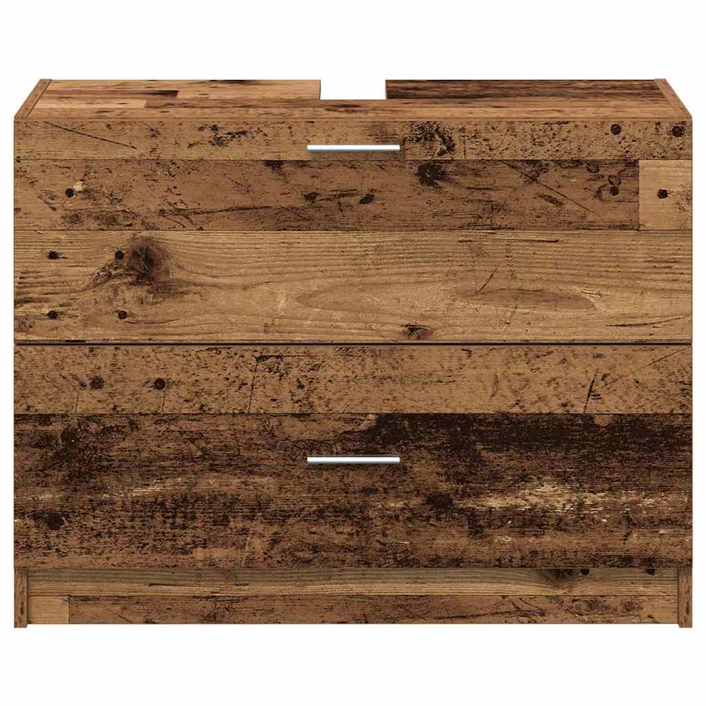 vidaXL Bathroom Cabinet Old Wood 78 x 37 x 59 cm Engineered wood 6