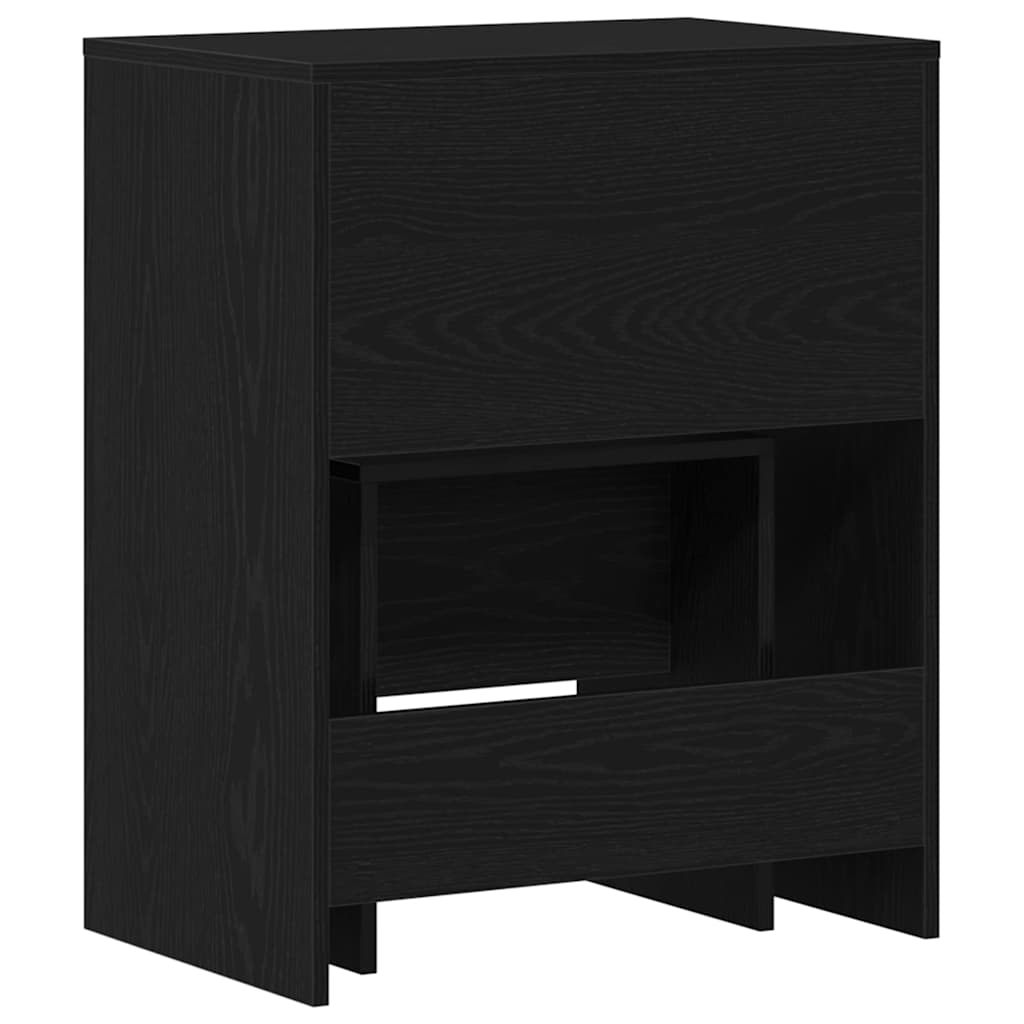 vidaXL Dressing Table 2 pcs Black oak 60 x 40 x 75 cm Engineered Wood 6