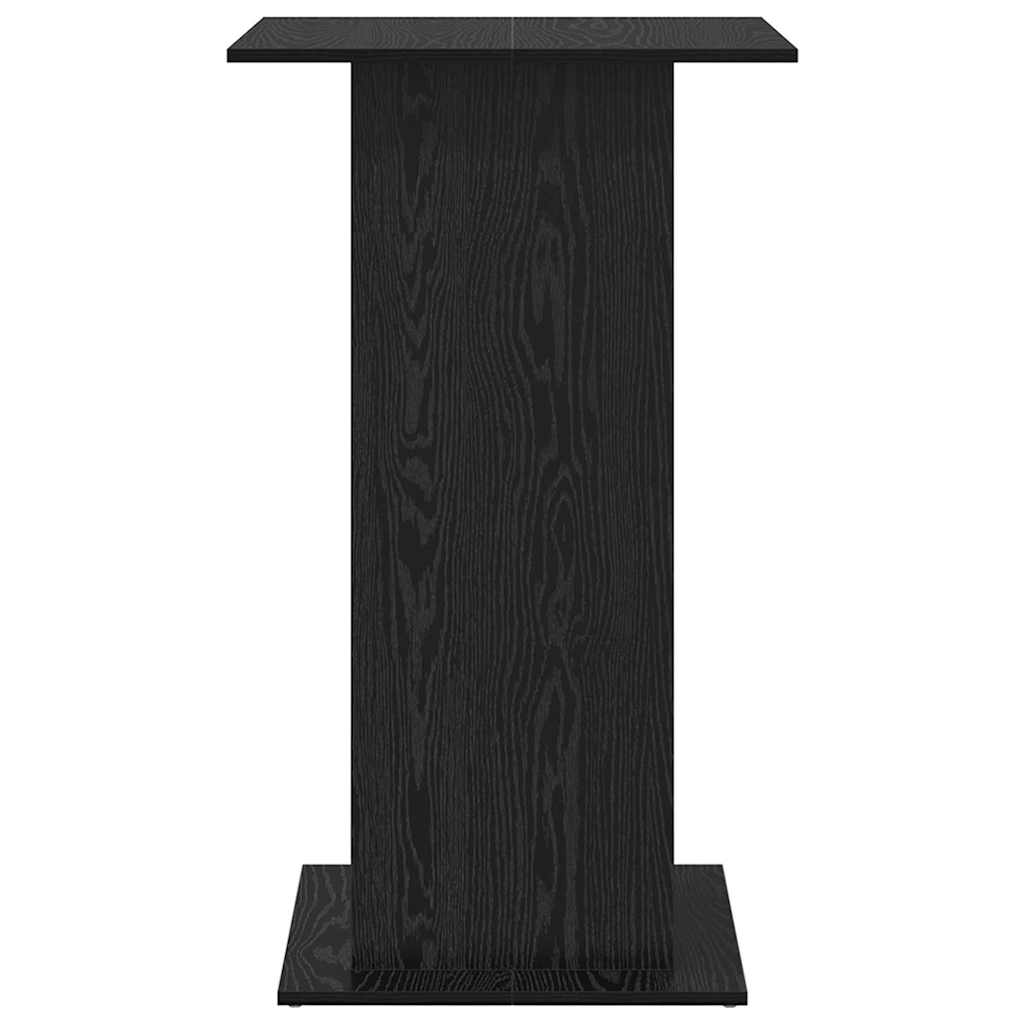 vidaXL Bar Table 60 x 60 x 100 cm Engineered Wood Black Oak 6