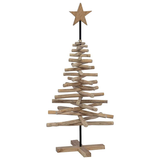 vidaXL Christmas Tree Brown 120 cm Solid teak wood 2