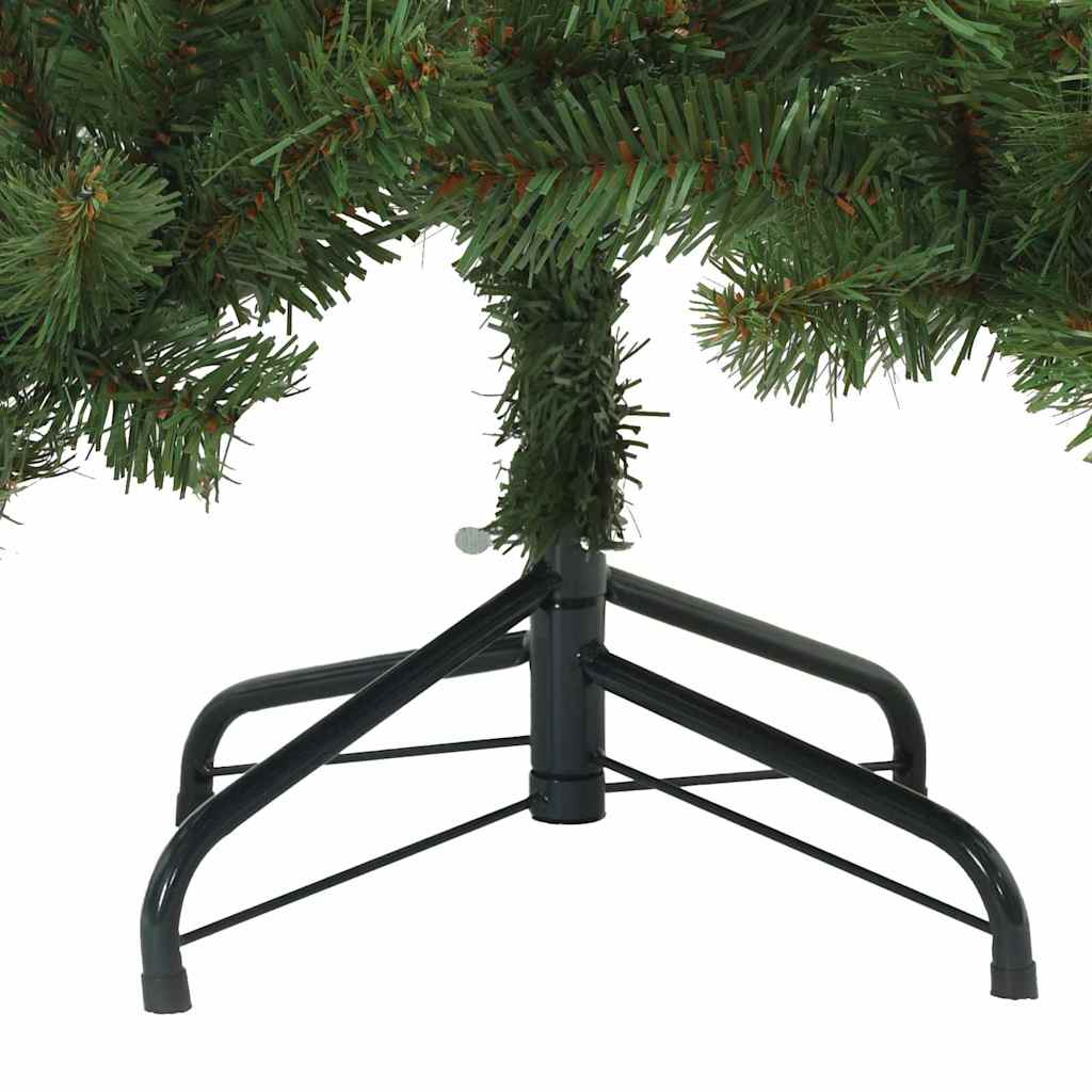 vidaXL Artificial Hinged Christmas Tree Green 150 cm PVC, steel 6