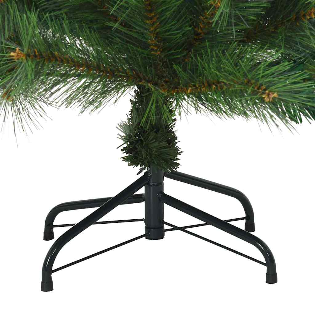 vidaXL Artificial Hinged Christmas Tree Green 150 cm PVC, steel 6