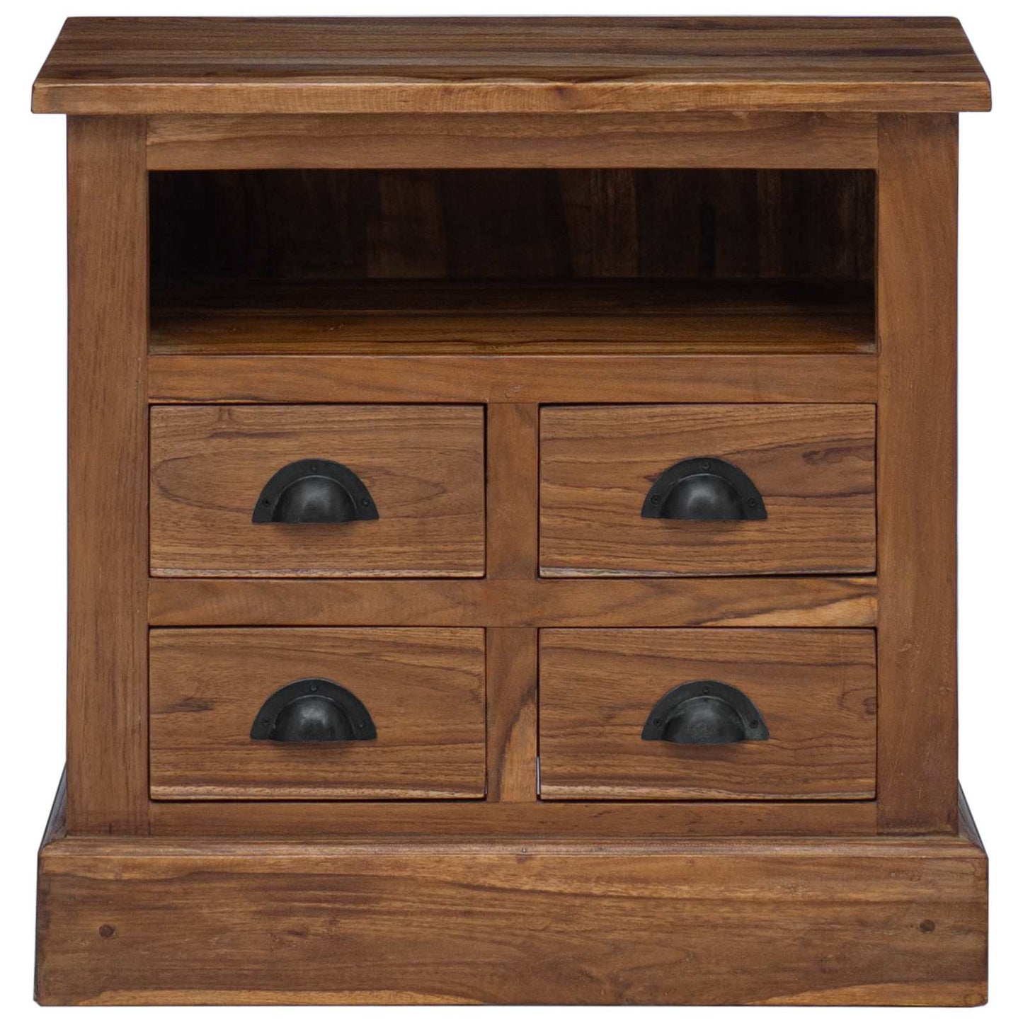 vidaXL Storage Cabinet Natural 60 x 30 x 60 cm Solid Teak Wood 6