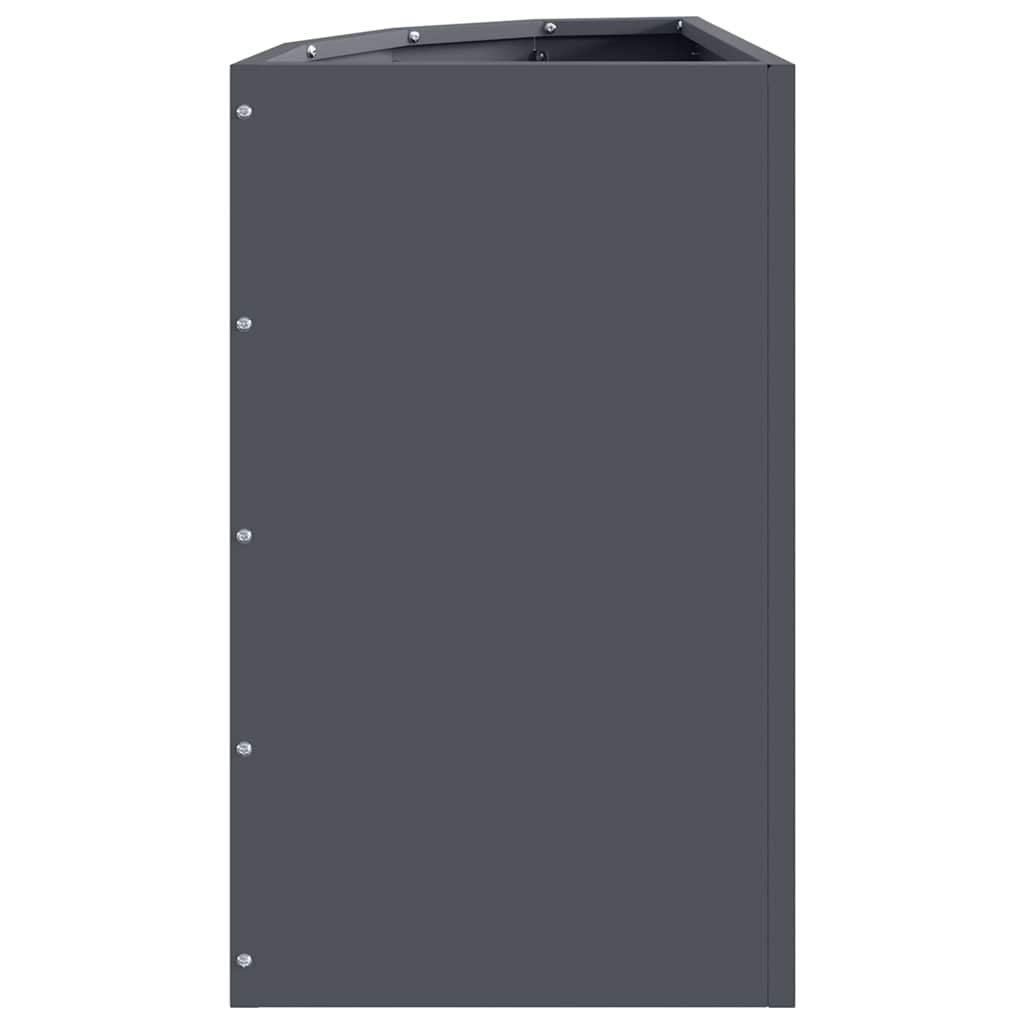 vidaXL Corner Planter Anthracite 30 x 30 x 50 cm Steel 6