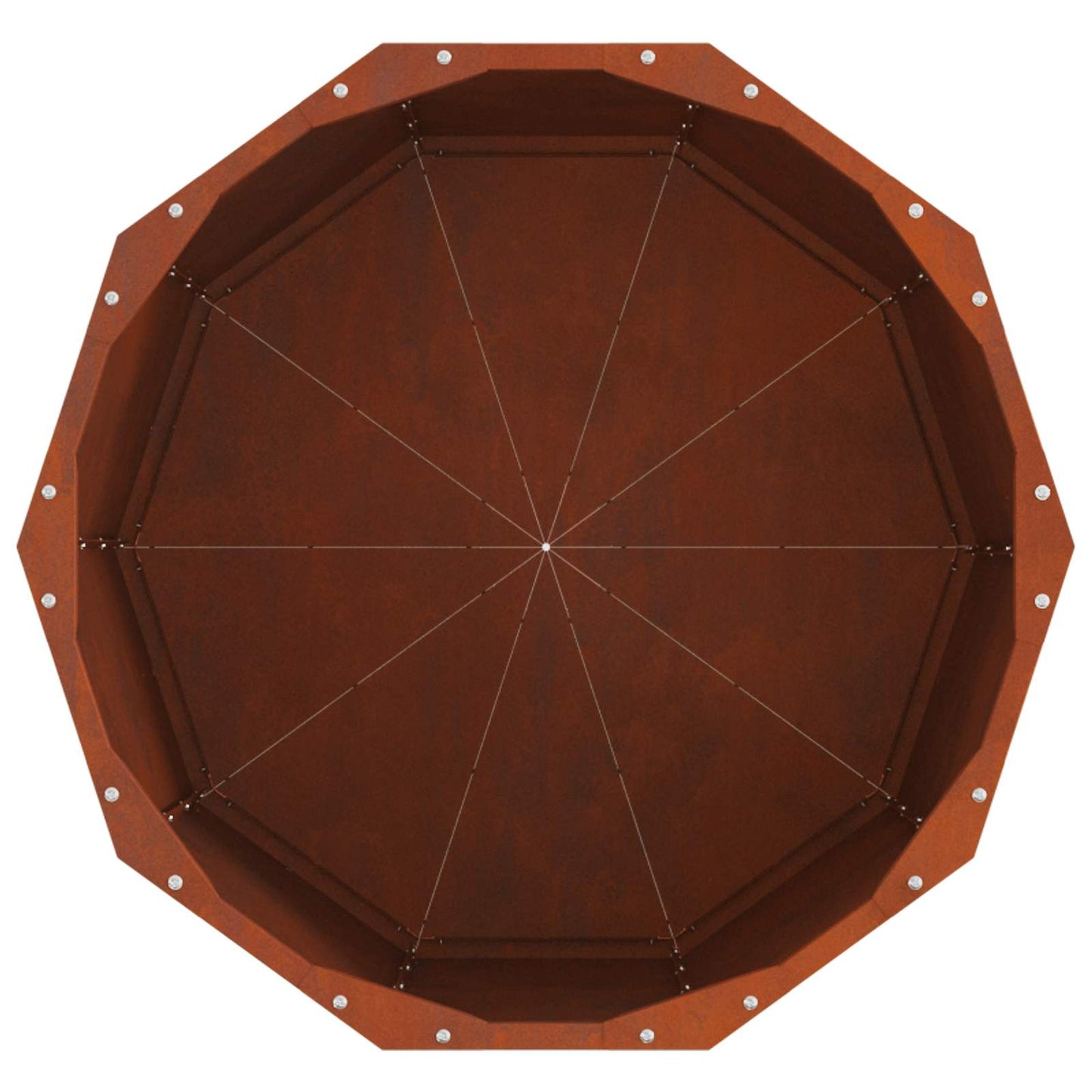 vidaXL Planter Rusty 60 x 60 x 50 cm Weathering Steel 6