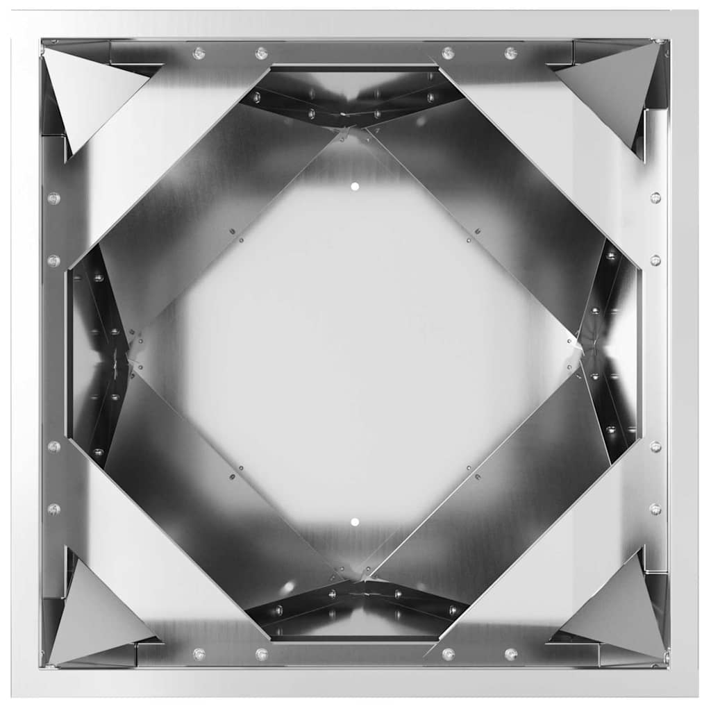 vidaXL Planter Silver 50 x 50 x 75 cm Galvanised Steel 6