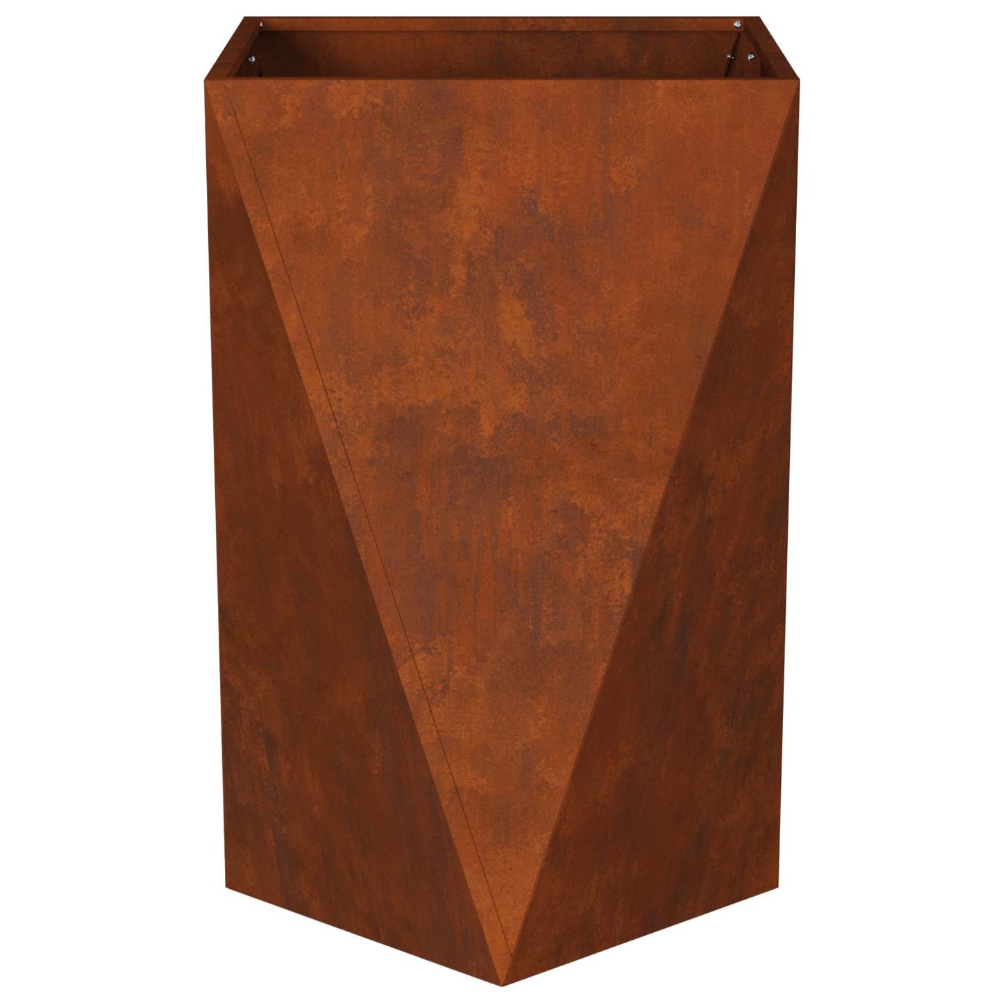 vidaXL Planter Rusty 50 x 50 x 75 cm Weathering Steel 6